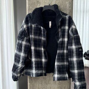 alo yoga Plaid Sherpa Jacket